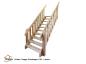 Preview: Anbau-Treppe Holztreppe in Lärche für Stelzenhaus Spielhaus