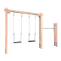 Preview: Spielturm-Levi-3B-D Doppelschaukel mit Reckstange