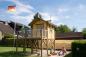 Preview: Stelzenhaus Nilsson XXL-A1 Grosses Spielhaus Garten Rutschstange
