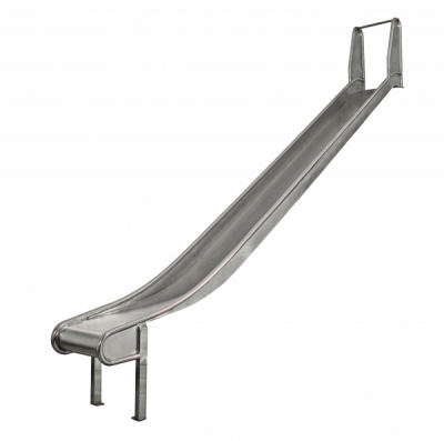 Edelstahlrutsche AISI 304 für Spieltürme mit Podesthöhe 125-150 cm im Garten