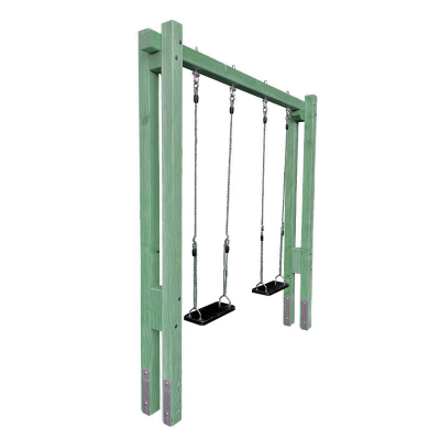 Spielturm-Levi-1B-K Kinderschaukel als Doppelschaukel