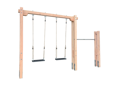 Spielturm Levi-3B-D Doppelschaukel Kinderschaukel