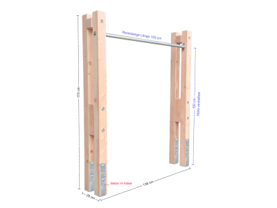 Spielturm-Levi-Reck-1B-D Turnstange Maße