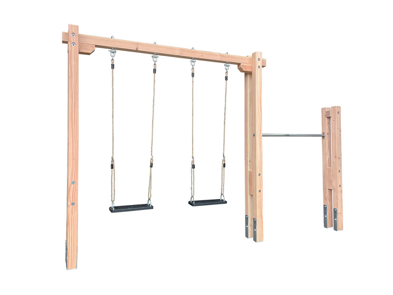 Spielturm Levi-3B-D Doppelschaukel Kinderschaukel