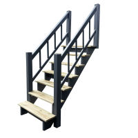 Anbau-Treppe-A90 Holztreppe Stelzenhaus