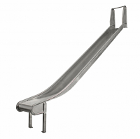 Edelstahlrutsche AISI 304 für Spieltürme mit Podesthöhe 125-150 cm im Garten